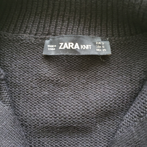 Zara Knit Sweater Navy S - Picture 3 of 3